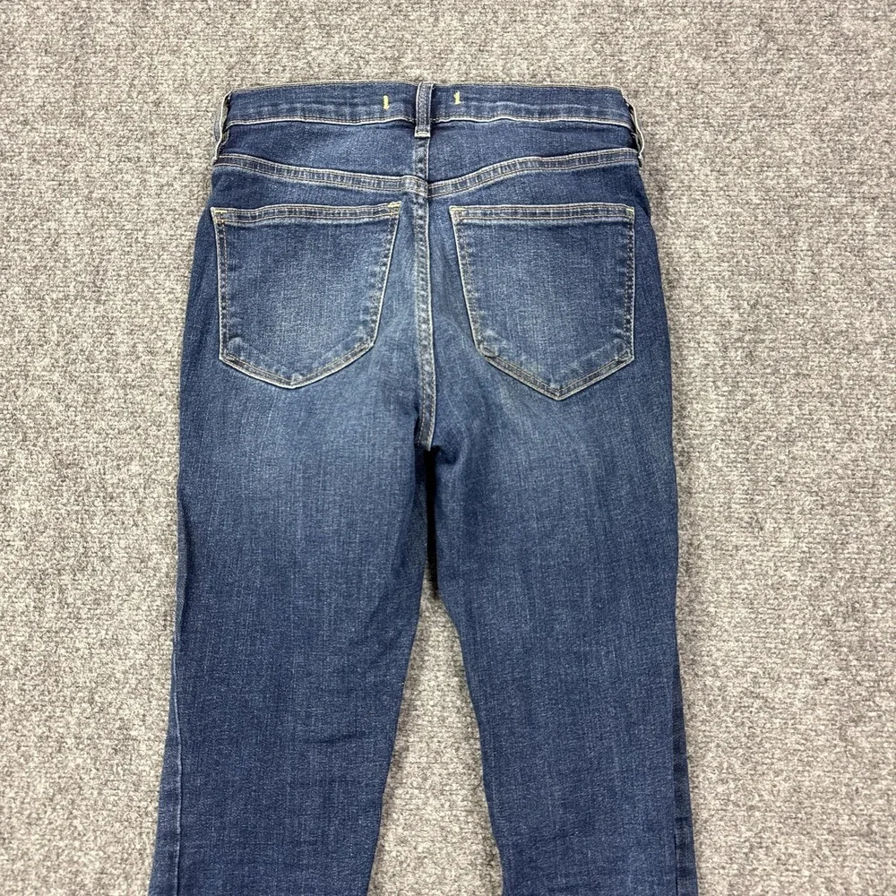 Free People Jeans Womens 26R Blue Medium Wash Mid Rise Skinny Stretch Denim
